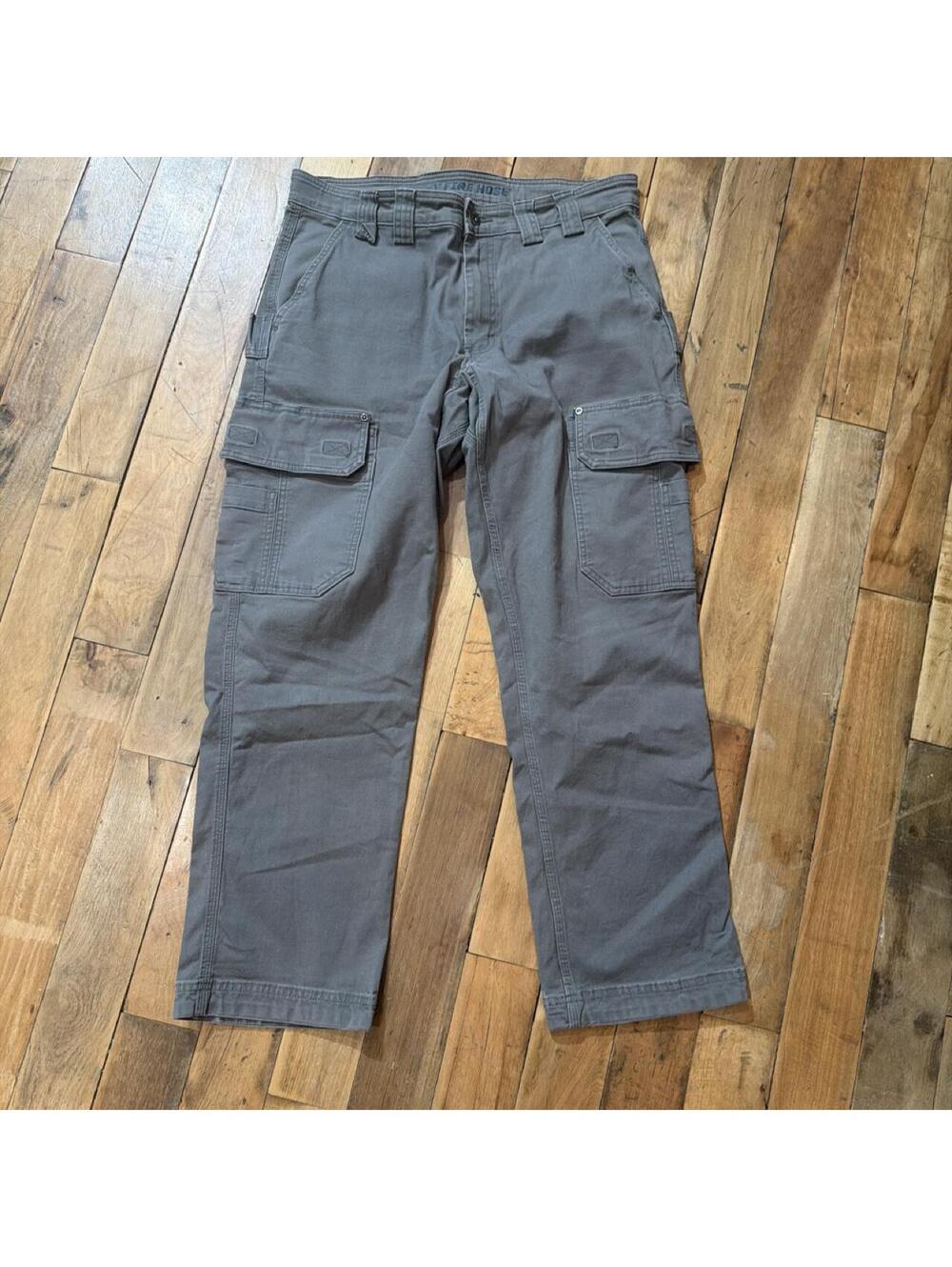 Duluth Trading Men's Grey and Brown Trousers